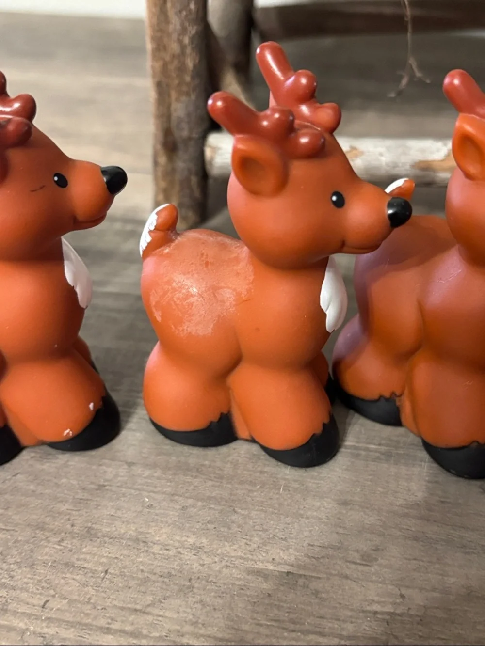 VINTAGE FISHER PRICE TWAS THE NIGHT BEFORE CHRISTMAS SET OF 8 REINDEER ONLY 2004